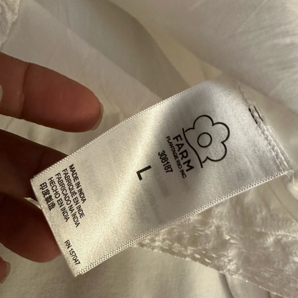 FARM RIO Romantic Embroidered Lace Blouse (109) - Picture 8 of 13